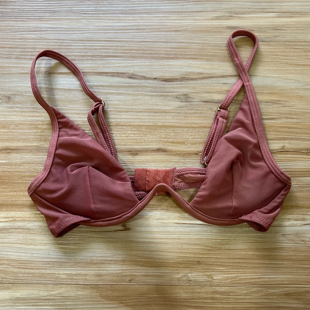 Mauve pink mesh bra NWOT